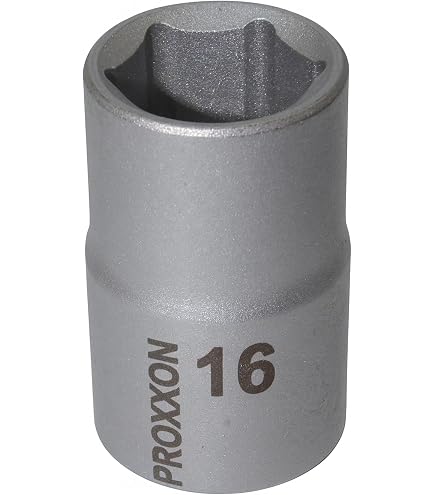 PROXXON 2223417 - Douille Hexagonale Courte 1/2" 18 Mm - Acier Chrome Vanadium - Pour Modélisme Et Mécanique De Précision
