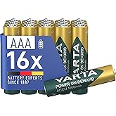 VARTA POWER ON DEMAND Rech.AAA 1000mAh 2x8 Foil