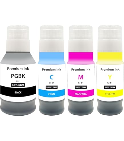 Vhbw Passend Für Canon MAXIFY GX 5050, GX 6050, GX 7050/X, GX 7055 Drucker Nachfülltinte (x), Refillset Bestehend Aus Refill-Tinten