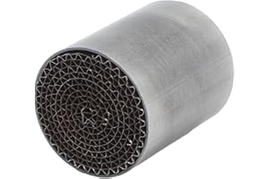 DAUZ Catalyseur de Tuyau d'échappement, Catalyseur de Silencieux d'échappement Universel Facile à Installer Antirouille pour Moto (42 * 50mm)