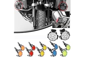 Lorababer Motorcycle Spotlight Cover Fog Light Protector Lamp Grille Guard Cover Compatible with B.M.W R1250GS R 1250 GS Adv F850GS F 850 GS F-850-GS R1200GS R 1200 GS R-1200-GS ADV LC (Orange)