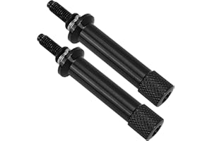 BULEVINA 2 bulloni di ricambio per sella a sgancio rapido per moto Triumph Thruxton Bonneville Scrambler T100 2001-2015 vite lunga senza attrezzi (colore: nero)