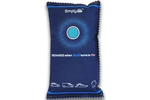 Simply Auto DEH003 Reusable Car Dehumidifier - Quick Drying suitable for Microwaving, Strong Absorption up to 40% of Weight in moisture, Eco-Friendly Granules, Unlimited Cycles (350g), Blue