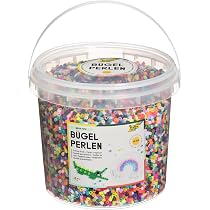 Set De 6300 Cuentas De Planchar Con Purpurina | 24 Colores, Plantillas Y Accesorios En Caja Organizadora Para Manualidades
