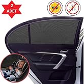 Ankaflex-2 Adet Araba Yan Pencere G&uuml;neşlik Bebek i&ccedil;in Ara&ccedil; Perde Oto Makam Seyahat Perdesi Cibinlik