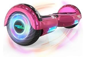 ‎MEGA MOTION MEGA MOTION Hoverboards für Kinder, 6.5 Zoll Zweirad Selbstbalancierendes Hoverboards mit Bluetooth Lautsprecher, Kommt mit cool leuchtendem Rad, mit LED-Leuchten, Geschenk für Kinder und Jugendliche