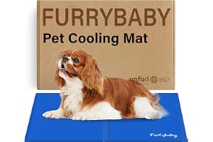 furrybaby Dog Cooling Mat, Pet Bed Dog Mat Self-Cooling Pad Cool Gel Bed Large Pads Mats, No Need to Refrigerate or Freeze, A
