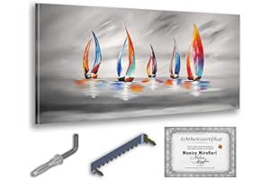 Monica Mirafiori I 140x70 cm I Tableau Peint à la Main I Modèles Tableau I Peintre Moderne I Tableaux Peintures I Toile sur Cadre en Bois