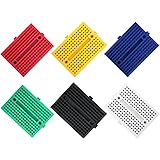 ELEGOO 6PCS 170 tie-points Mini Breadboard kit for Arduino Project 6 color Breadboards Mini for Electronic Kits UNO R3 MEGA 2