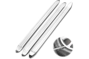 Shinybox Leva per Pneumatici, 3 Pezzi 30cm Leva Metallo Acciaio Kit, Leve per Pneumatici in Acciaio al Manganese Strumenti di Riparazione per Moto, Biciclette, Pneumatici Leva per Installazione