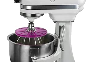 Whisk Wiper® PRO kompatibel mit KitchenAid Bowl-Lift Standmixern – Mischen Sie ohne Chaos – das ultimative Standmixer-Zubehör – nur kompatibel mit 6-Draht-Schneebesen (Farbe: Violett)