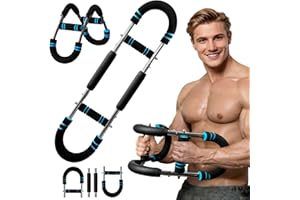 YFKJEU Twister Armtrainer - Verstellbares Brust & Arm Trainingsgerät (30-50 kg / 70-110 lb), U-förmig Brusttrainer für Männer, Power Twister Stange, Fitnessgeräte für Zuhause, Büro & Reise
