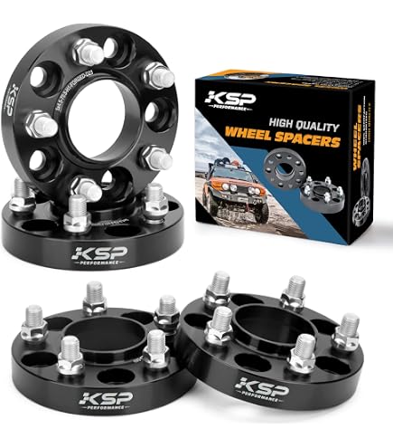 2x 1 inch 5x4.5 5x114.3 Wheel Spacers Hubcentric 14x1.5 For Ford Mustang 2015-25