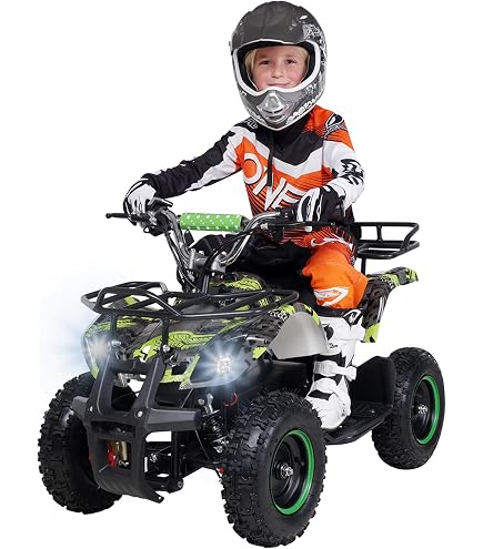 NITRO MOTORS 1000W Eco Mini Kinder Quad Dusty Snowy-Profile L Sport 6", Elektroquad Für Kinder