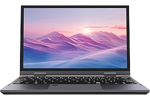 Amita 10.95" 2-in-1 Touchscreen Mini Laptop | FHD Display | 12th Gen N95 (Up to 3.4GHz) | 16GB DDR5 RAM | 512GB NVMe SSD,360° Rotating Hinge,Backlit Keyboard | Dual-Band Wi-Fi | Type-C (16+512)