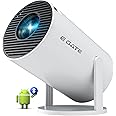 EGate Atom 2X Smart Projector, 13.0 Android embeded on 950S Chip, 200 ISO, 1080p & 4K Support, Automatic & 4D Keystone with Netflix, Prime, WiFi & BT, Screen Mirroring, 720P Native, 1GB-8GB,White