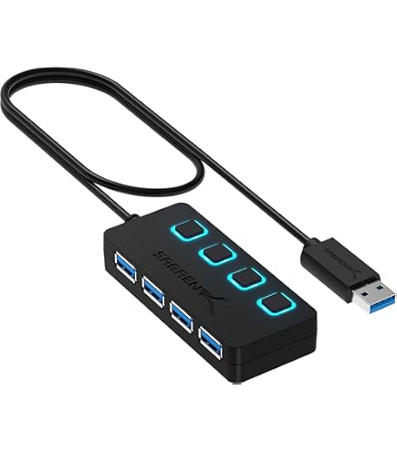 Hub USB ILuv ICB709 - 4 Ports, Finition Aluminium, 10 Cm, Pour Mac Et PC