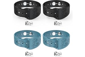 HION 2 Paar Armbänder zur Linderung von Bewegungskrankheiten, Reise-Akupressur-Armbänder, Übelkeit, Linderung von Morgenkrankheit, Meereskrankheit, Reisen, Autokrankheit（Schwarz+Blau）