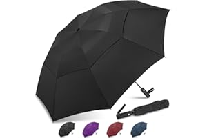 ZOMAKE 54/62 Pollici Extra Large Compatto Ombrello Da Golf,Resistente Al Vento Ombrello Pieghevole Portatile Per I Viaggi,Ombrelli Uomini Donne Doppia Calotta Ventilato