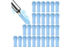 Mrltau 30 Pezzi Punte in Silicone per Pulitore Auricolare, Testine di Ricambio per la Rimozione del Cerume, Accessori Otoscopio e Aspiratore Auricolare