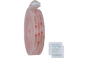 INDIAN STORE 24 3M SJ3560 Podwójna blokada Przezroczysta taśma na rzep Samoprzylepna Bardzo mocna Elastyczna blokada dociskowa Podkładka samoprzylepna Wodoodporna (25,4 mm x 2 m)