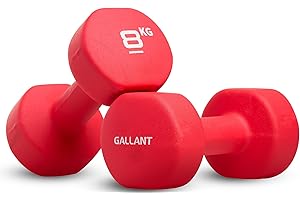 Gallant Weights Dumbbells Set Women- Hex Shaped Neoprene Hand Weights for Women and Men- Ideal for Home Gym Fitness Weight Training Pilates