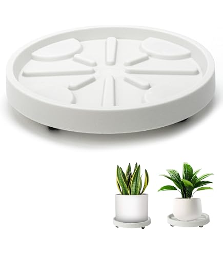 Chariot à Soucoupe Avec Roues Pour Pots De Plantes - 32 Cm - Métal Robuste - Pour Déplacer Facilement Vos Jardinières Lourdes