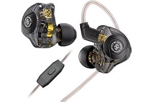 keephifi CCZ MC02 Trådbundna hörlurar, 10 mm, dubbla magneter, DD, gaminghörlurar, in-ear-hörlurar med mikrofon, med 3,5 mm-u