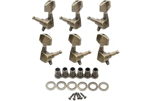 Unxuey Stimmwirbel für Akustikgitarre, 3R3L, Mechaniken Stimmwirbel, Gitarre Tuning Pegs für Akustische Gitarre E-gitarre