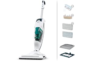 Rowenta RY7757 Clean & Steam Revolution Aspirapolvere a Vapore, Lavapavimenti Multisuperficie, Aspira, Lava e Igienizza Insieme, Elimina Germi e Batteri, Serbatoio Amovibile, Senza Sacco