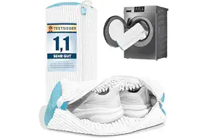 HUPIRCT 2 Bolsas Para Lavar Zapatillas en Lavadora, Cepillo Mejorado | Limpieza de 360°; Protege Tanto el Calzado Como el Tambor; Reduce el Ruido; Evita la Transferencia de Color; Reutilizable