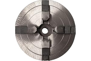 Güde 11418 Backenfutter zentral justierbar (4 Backen, Aufnahmegewinde M18 IG, Spannbereich 8-170 mm, Backenfutter-ø 150 mm, schwere Guss-Ausführung, passend für Drechselbank Typ 1000 + GDM 1000)