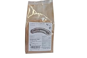 MANDORLE MELI Farina di Carruba Siciliana - 100% Naturale e Senza Glutine - Ricca di Fibre, Vitamine e Minerali - Ideale per Dolci, Pane e Pasta Fresca (500g)