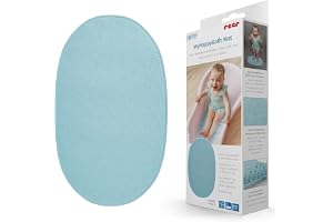 Reer MyHappyBath Mat – Baby badkarsmatta, halkfri yta med skogsmotiv, 42 x 25 cm