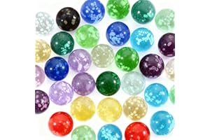 Riceel 40 Stück Glasmurmeln Murmeln, Murmeln Leuchten Im Dunkeln 10 Farben Glasmurmeln Buntes Glühen im Dunkeln Glasmurmeln für Murmelspiele Kinder, DIY-Projekte, Heimdekoration 14mm