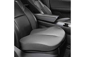 HIKENRI Car Seat Cushion,Memory Foam Adult Car Booster Seat,Car Seat Cushions for Driving,Soft Comfort Car Seat Cushion for Height,For Driver,Office Chair,Home(Grey)