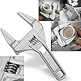 SASHTECH Wide & Large Adjustable Spanner – Hand Wrench – for Plumbing Fittings Equipment & Tools - 8” 200mm