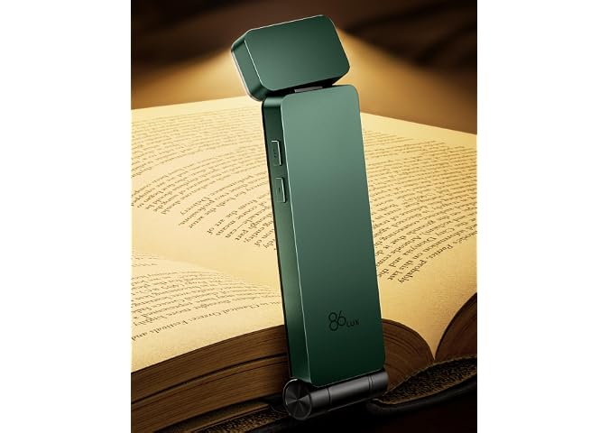 86lux Leselampe Buch Klemme，Wiederaufladbare Buchlampe zum Lesen im Bett | Ultraleichte LED…