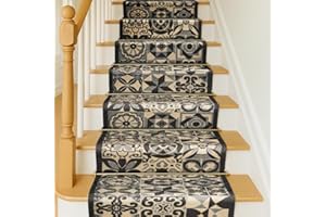 Bravich RugMasters Tiles Grey Rubber Backed Non Slip Machine Washable Very Long Hallway Hall Runner Narrow Rugs Custom Length Stair Mats 2'2"x3'FT (66x91cm)