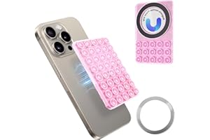 ERUW Ventouses en Silicone Support Téléphone pour Tous Les Modèles, Support de Téléphone Antidérapant pour Selfies et Vidéos, Mains Libres Support à Ventouse Téléphone Portable Autocollante (Rose)