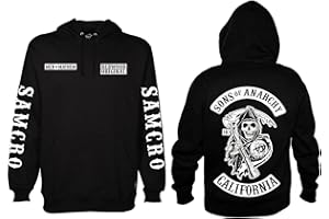 HORSEMEN COWRIES AND SHELLS SONS OF ANARCHY REDWOOD ORIGINAL MEN OF MAYHEM REAPER QUALITY DELUXE PULLOVER HOODIE HOODY SIZE (S-5XL) SMALL TO XXXXXL (XXLARGE)