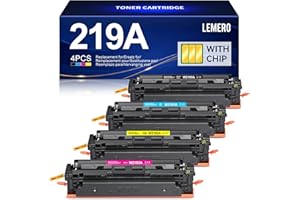 219A Toner mit Chip Kompatibel für HP Color Laserjet Pro MFP 3302FDWG 3302SDWG 3302FDW 3302SDW 3302FDN 3202DW 3302FDNG 3202DN für HP 219 219X W2190A Schwarz Cyan Magenta Gelb (4 Pack)