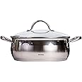 BERGNER STAINLESS STEEL GOURMET CASSEROLE W LID 26CM, BG6564