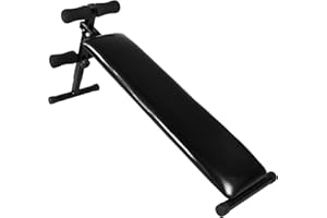 GORILLA SPORTS® Panca Addominali - Regolabile su 3 Livelli, Curl per Gambe, Carico Max: 120 kg - Panca Palestra, Casa, Attrezzi, Macchinari, Sit Up Addominali, Lombari, Dorsali, Allenamento, Fitness