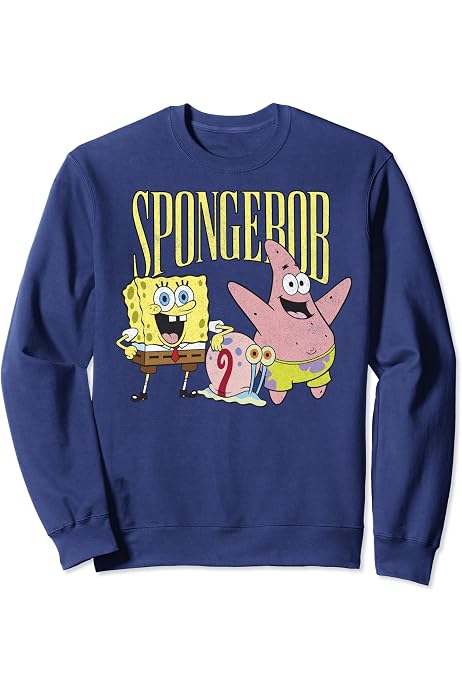 Felpa Con Cappuccio Per Bambini Nickelodeon – Spongebob Best Buds
