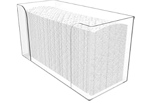 NOLLAM Acrylic Clear Countertop Paper Towel Dispenser - Z/C Fold & Multi-Fold - 150 Towel Capacity