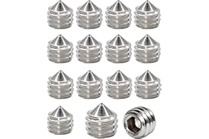 KEMUZ Set di 15 grani per maniglia della porta M6x6 Set di grani per maniglia della porta.