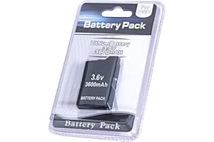 TAYUZH Batterie lithium-ion 3,6 V pour Sony PSP 1000 (1001, 1002, 1003, 1004, 1005, 1006, 1007, 1008, 1010), PSP Fat, PSP-110 3600 mAh (ne convient pas pour PSP 2000/3000)