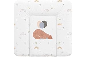 Ceba Baby Big Bear Baby Changing Mat - Soft, Waterproof, Washable, 72 x 75 cm, Polyvinyl Chloride (PVC), Multi-coloured
