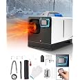 ShockFlo 8KW Diesel-Standheizung 12V – Mollig Warm Im Auto, Wohnmobil Oder LKW (mit Fernbedienung & LCD-Display, Rot)